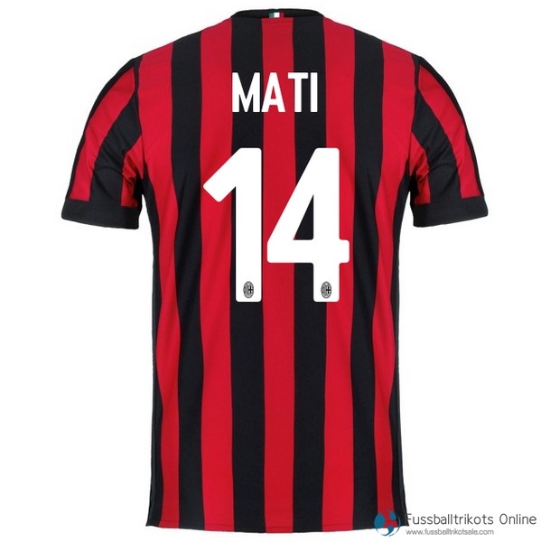 AC Milan Trikot Heim Mati 2017-18 Fussballtrikots Günstig